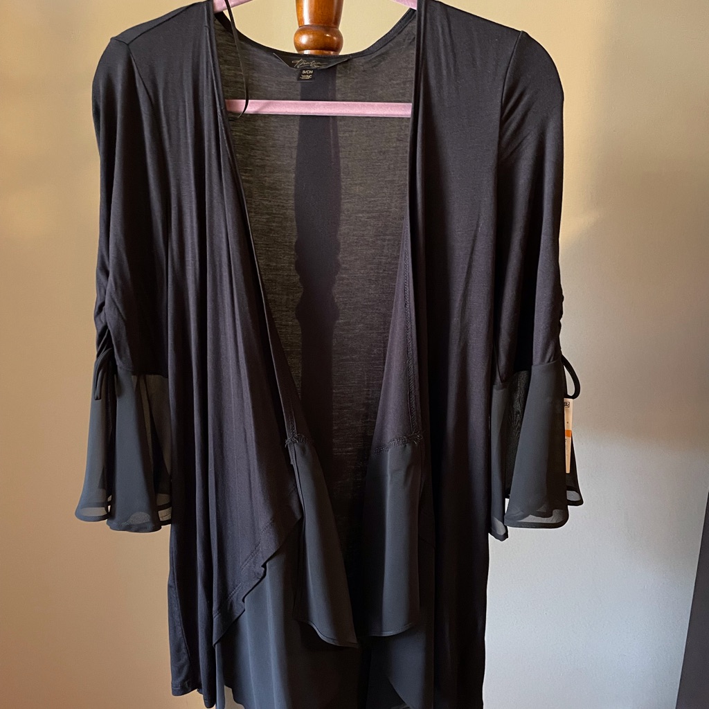 Thalia Sodi Black Open-Front Jacket